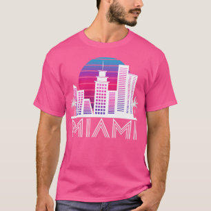 T-shirt Miami Floride Skyline US South Travel Tropical