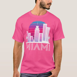 T-shirt Miami Floride Skyline US South Travel Tropical
