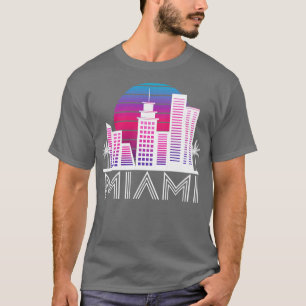 T-shirt Miami Floride Skyline US South Travel Tropical