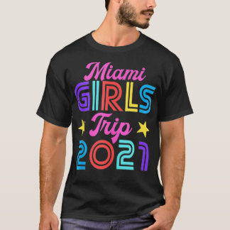 T-shirt Miami Girls Trip 2021 Équipe de jumelage Bachelore