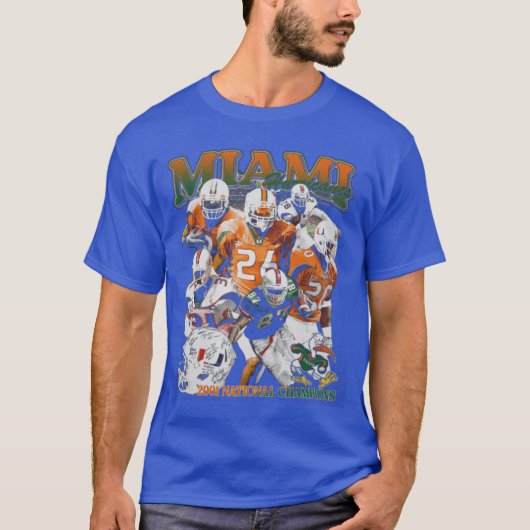 T-shirt Miami Hurricanes 2001 Championship funny (Devant)