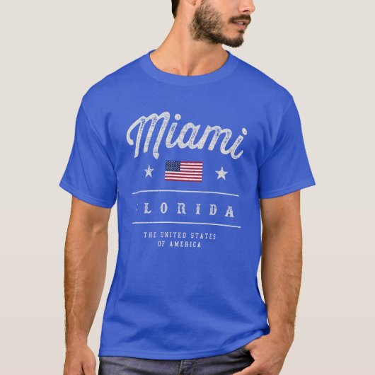 T-shirt Miami la Floride Etats-Unis (Devant)
