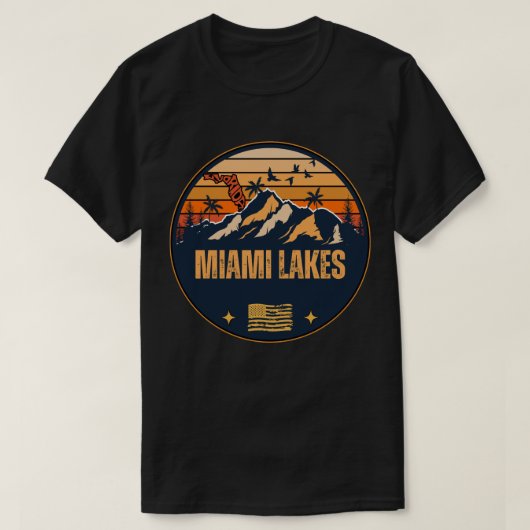 T-shirt Miami Lakes, Floride (Design devant)