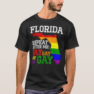 T-shirt Miami Lgbtq Pride Parade Floride Répéter après moi