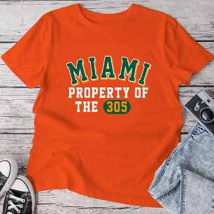 T-shirt Miami propriété du 305 Orange   Homme