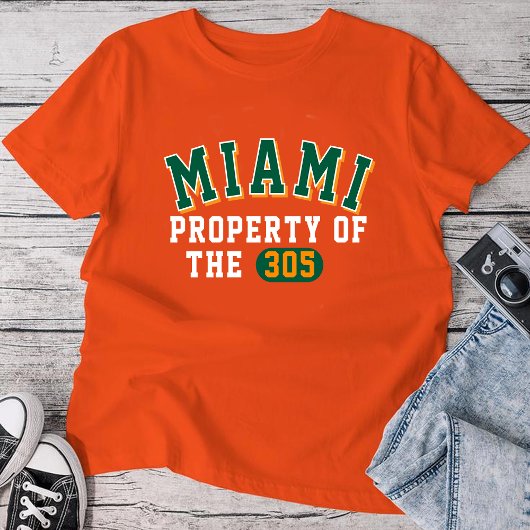 T-shirt Miami propriété du 305 Orange | Homme