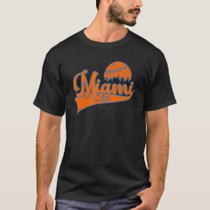T-shirt Miami Souvenir Floride Skyline Hometown vintage 1