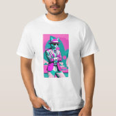 T-shirt Miami Vice Cat (Devant)