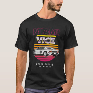T-shirt Miami Vice Retro Car
