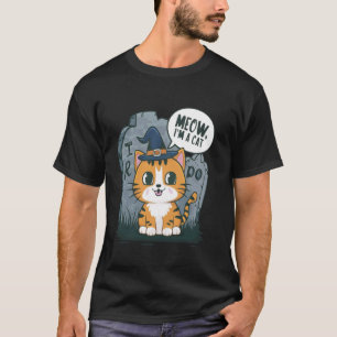 T-shirt Miaou Je Suis Un Chat - Drôle de Costume d'Hallowe