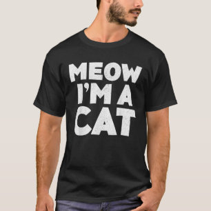 T-shirt Miaou je suis un costume de chat d'Halloween pour
