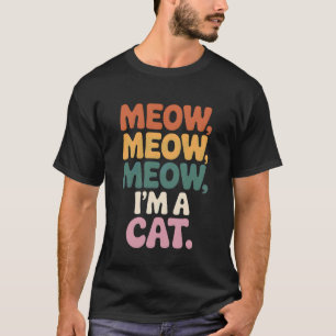T-shirt Miaou je suis un costume d'Halloween de chat drôle