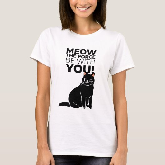 T-shirt Miaou la force (Devant)