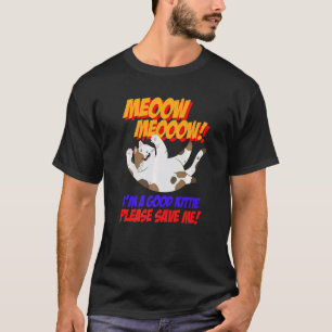T-shirt Miaou Miaou Je Suis Bonne Chaton S'il Vous Plaît S