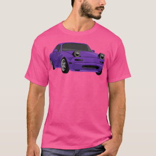 T-shirt Miata mx5 violet