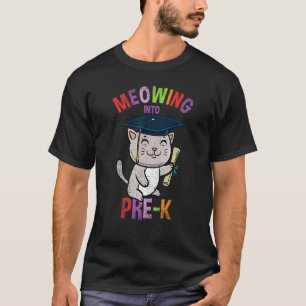 T-shirt Miaulant En Pré-Maternelle Chat Retour À L'école V
