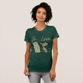T-shirt Mice in love, love birds (Devant entier)