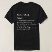 T-shirt Michael name, Editable name, Custom name (Design devant)