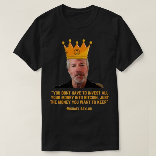 T-shirt Michael Saylor Bitcoin, Bitcoin (Design devant)
