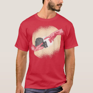 T-shirt Michel Angelo main de dieu drôle Porcupine