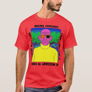 T-shirt Michel Foucault Conception de devis rétro