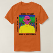 T-shirt Michel Foucault Conception de devis rétro (Design devant)