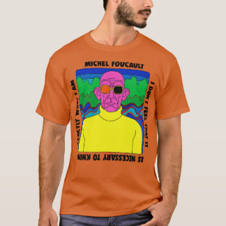 T-shirt Michel Foucault Conception de devis rétro