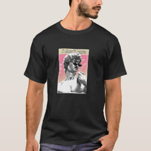 T-shirt Michelangelo 90s esthétique Vaporwave Mème I