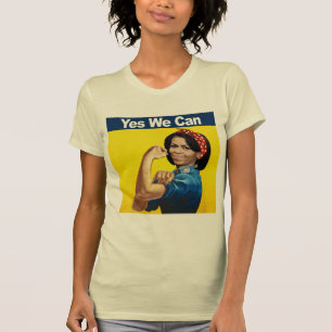 T-shirt Michelle la Riveteuse - Oui, nous pouvons.png
