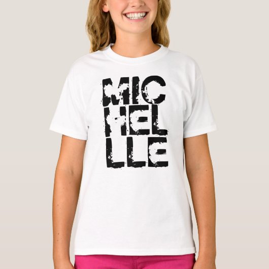 T-shirt Michelle nom police urbaine (Devant)