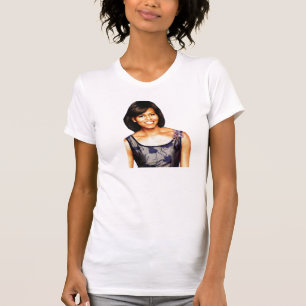 T-shirt MICHELLE OBAMA, pièce en t SOPHISTIQUÉE de DAME