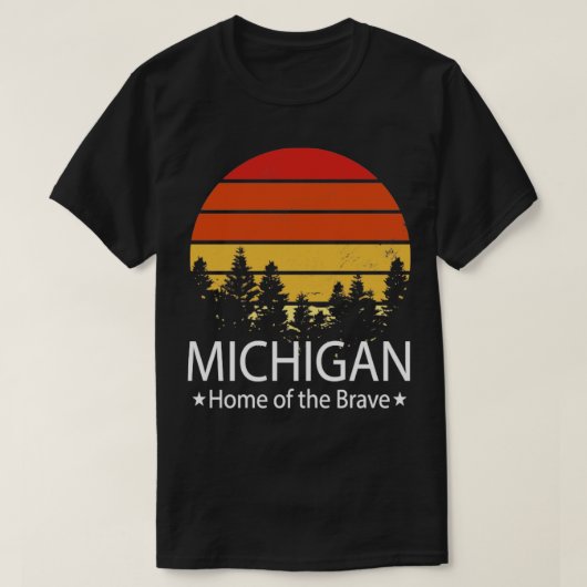 T-shirt Michigan Accueil du brave Michigan State (Design devant)