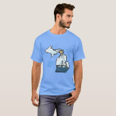 T-shirt Michigan avec sa devise Oversized (Devant entier)