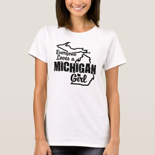 T-shirt Michigan Girl (Devant)