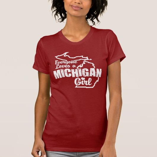T-shirt Michigan Girl (Devant)