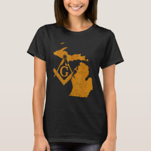 T-shirt Michigan Masons Grand Lodge F&am Freemason Père