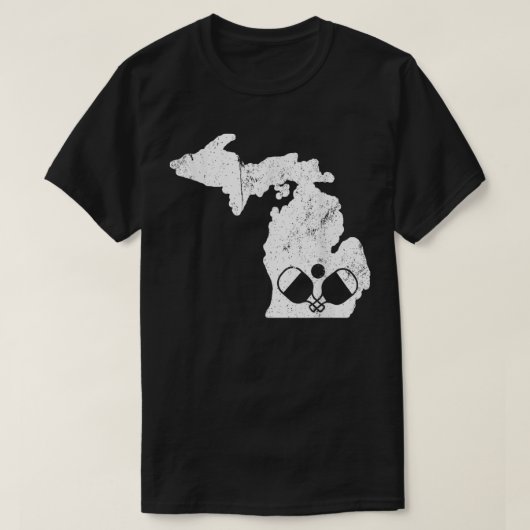T-shirt Michigan Pickleball Pickleball 385 (Design devant)