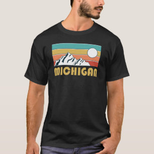 T-shirt Michigan Rétro Vintage Souvenir de montagne du Mic