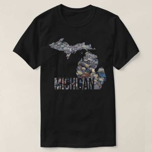 T-shirt Michigan Rock Beach Lake State MI Géologie (Design devant)