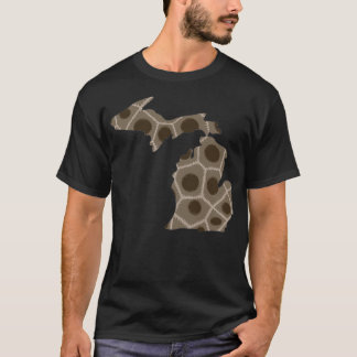 T-shirt Michigan State Petoskey Stone Cutout