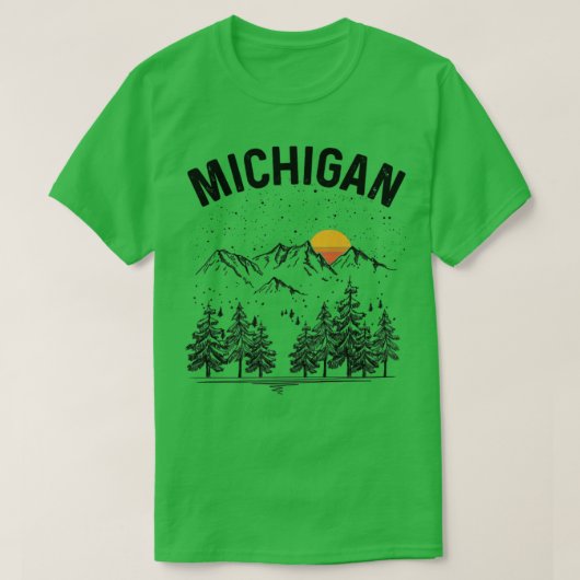 T-shirt Michigan State Vintage Retro (Design devant)