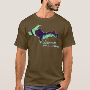 T-shirt Michigan UP Aurores Boréales