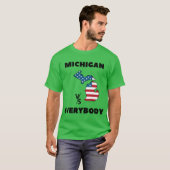 T-shirt michigan vs everybody (Devant entier)