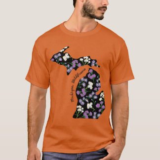 T-shirt Michigan Wildflowers Géant