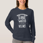 T-shirt Michigander - Le Lac D'Eau Arrive À Travers Mes Ve (Devant)