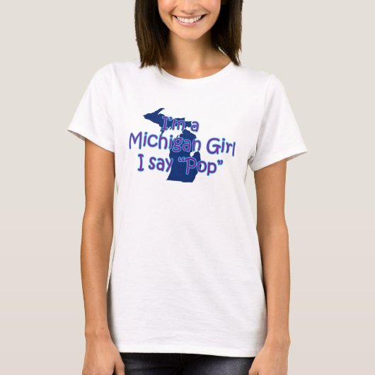 T-shirt michigangirl (Devant)