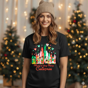 T-Shirt Mickey & Friends Très Joyeux Noël Château Disne