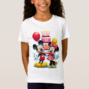 T-Shirt Mickey & Minnie Anniversaire Fête de Bash Tee