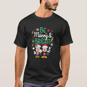 T-shirt Mickey Minnie Be Merry Bright