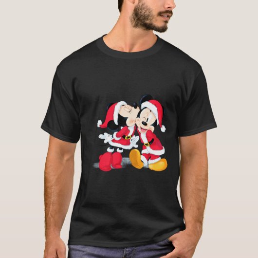 T-shirt Mickey Minnie Jingle Bell Fun (Devant)
